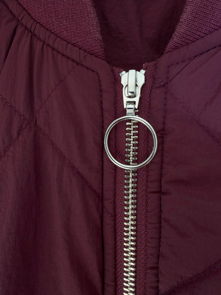 Pre-Loved Quilted Bomber Jacket • Size 6