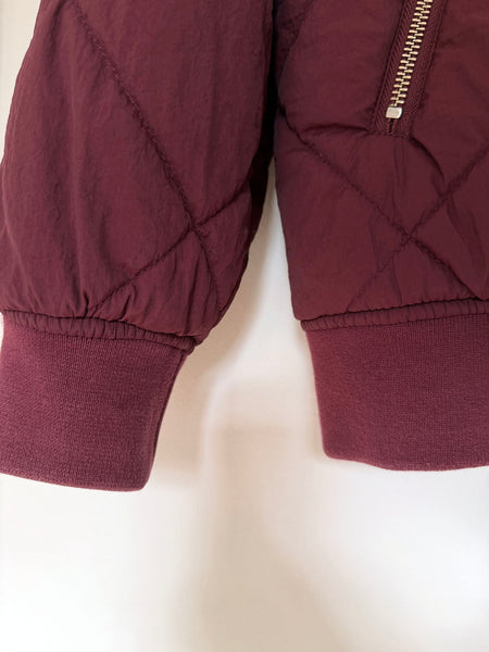 Pre-Loved Quilted Bomber Jacket • Size 6