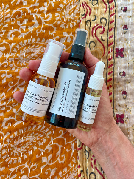 THE BEAUTY SET 4 • 100ml Body Oil + 30ml Facial Oil + 10ml Eye Serum • (SAVE 15%) NEW