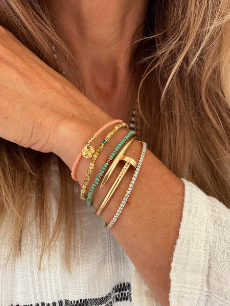 BEDOUIN Coin Bracelet (Blush)