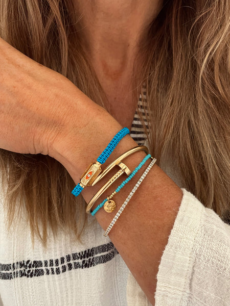 BEDOUIN Coin Bracelet (Turquoise)