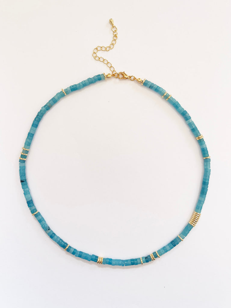 Crystal PUKA Choker (Azure) • LAST ONE