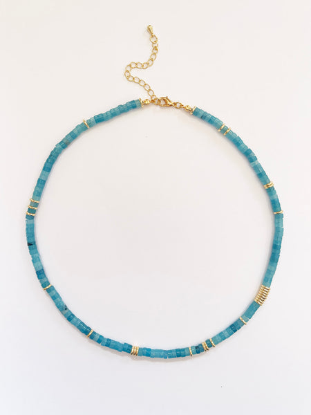 Crystal PUKA Choker (Azure) • LAST ONE