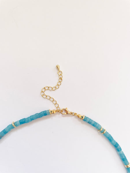 Crystal PUKA Choker (Azure) • LAST ONE