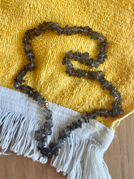 The Surfer Boy Necklace (Smoky Quartz)