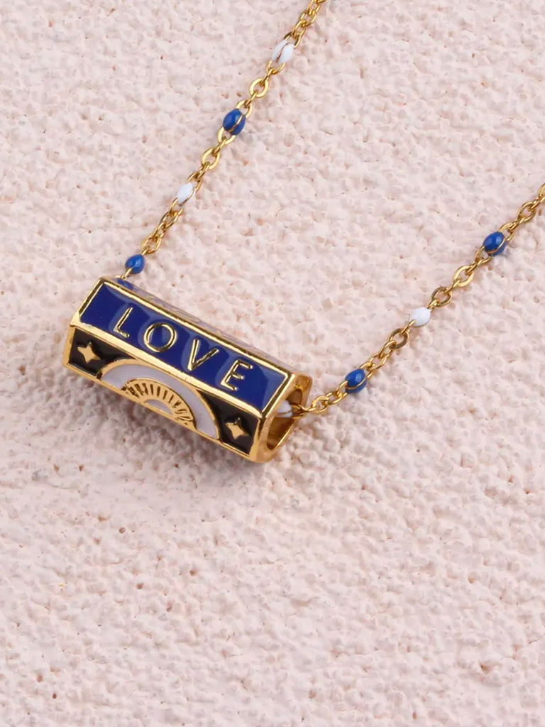 GALAXY OF LOVE Necklace (Navy/White/Black)
