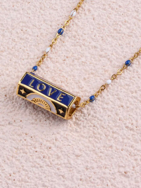 GALAXY OF LOVE Necklace (Navy/White/Black)