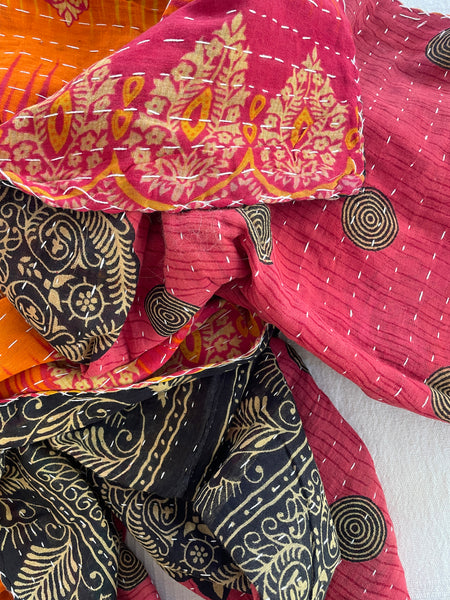 Vintage Indian Reversible Kantha Throw (Number 73)