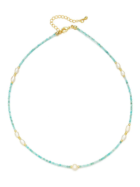 NALU Freshwater Pearl Choker (Aquamarine)