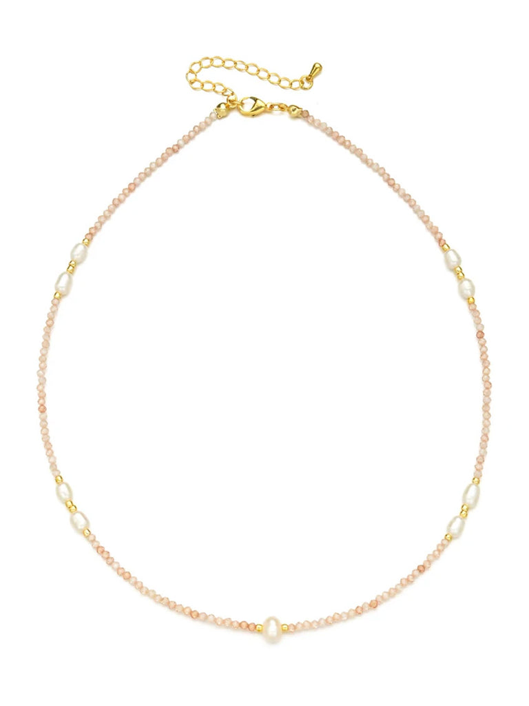 NALU Freshwater Pearl Choker (Blush)