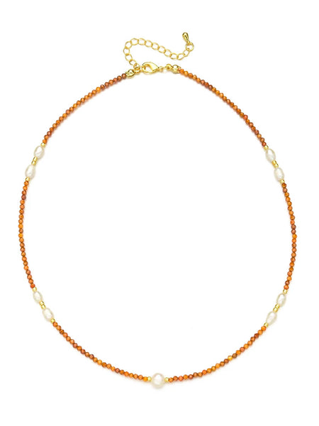 NALU Freshwater Pearl Choker (Caramel)