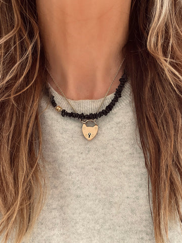 The Surfer Boy Necklace (Black Tourmaline)