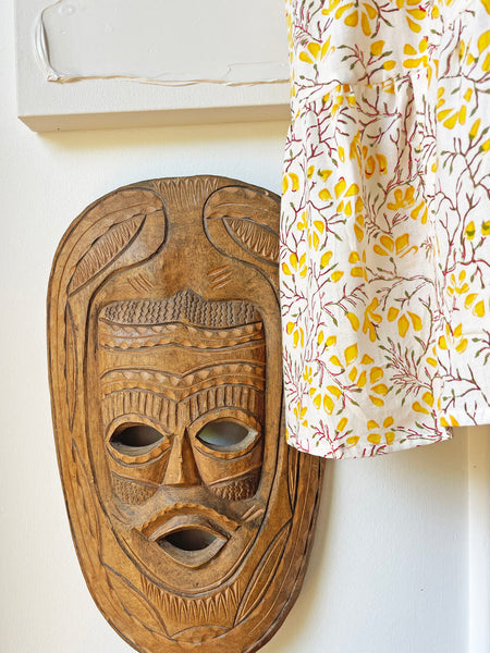 Chowchilla Vintage ARKIE Dress (Midi) • "Yellow Meadow" • NEW