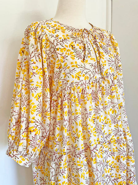 Chowchilla Vintage ARKIE Dress (Midi) • "Yellow Meadow" • NEW