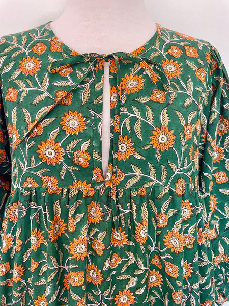 Chowchilla Vintage ARKIE Dress (Midi) • "Emerald Garden" • NEW