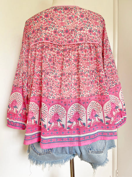 Chowchilla Vintage Indian GYPSET Blouse • "Tulsi" • BACK IN STOCK
