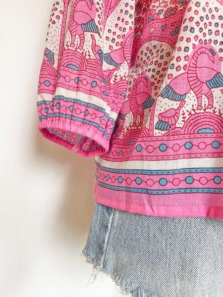 Chowchilla Vintage Indian GYPSET Blouse • "Tulsi" • BACK IN STOCK