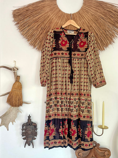 Chowchilla Vintage Indian GYPSET Dress • "Anouk" • BACK IN STOCK