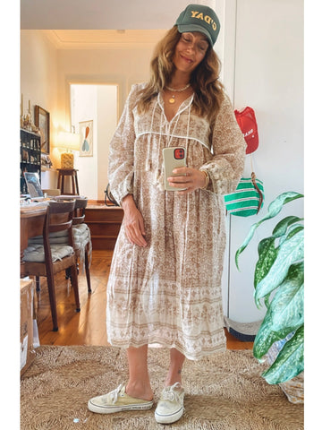 Chowchilla Vintage Indian GYPSET Dress • "Ashanti" • BACK IN STOCK