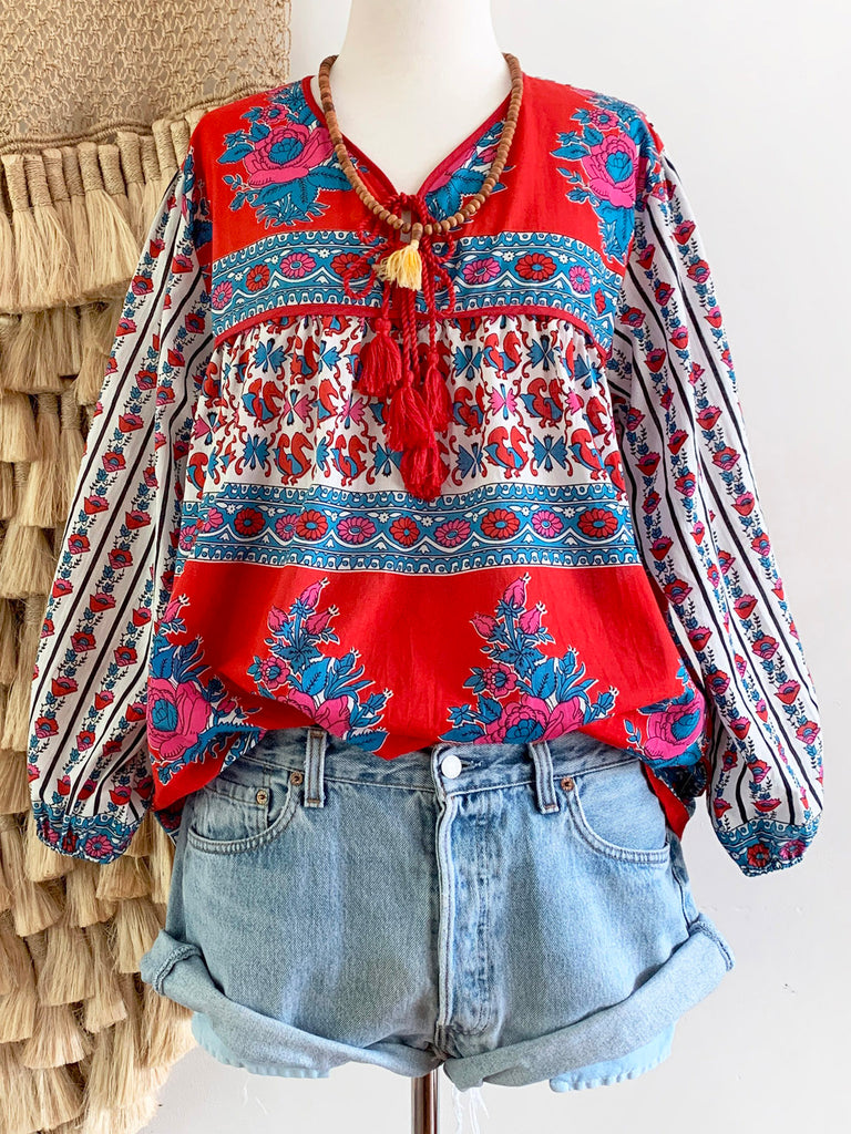 Chowchilla Vintage Indian GYPSET Blouse • "Manon" • BACK IN STOCK