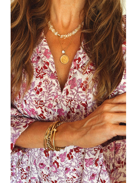 Chowchilla Vintage ARKIE Dress (Midi) • "Petal Whimsy" • NEW