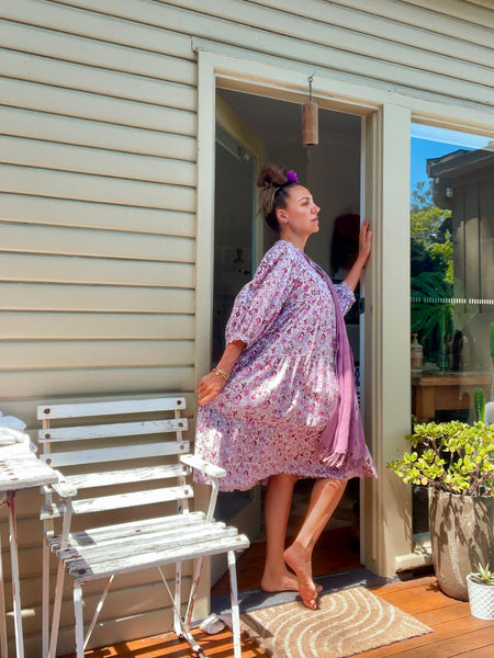 Chowchilla Vintage ARKIE Dress (Midi) • "Petal Whimsy" • NEW