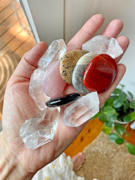 Palm Stone Crystal (Red Jasper) • NEW