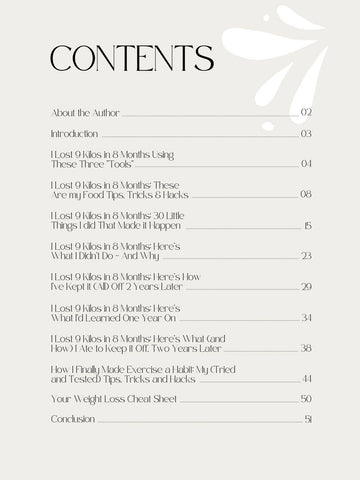 I Lost 9kg in Just 8 Months (and Kept it Off!) E-Book