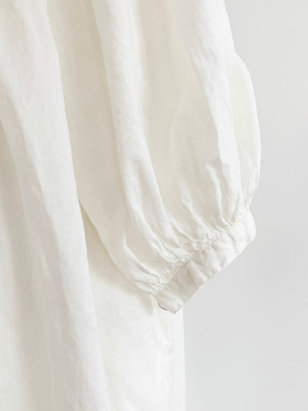 Chowchilla Vintage ARKIE Dress (Long) • "White Cotton Voile"