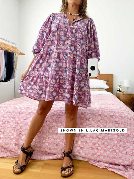 Chowchilla Vintage ARKIE Dress (Mini) • "Terracotta Blossom"