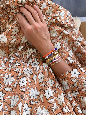 Chowchilla Vintage ARKIE Dress (Mini) • "Terracotta Blossom"