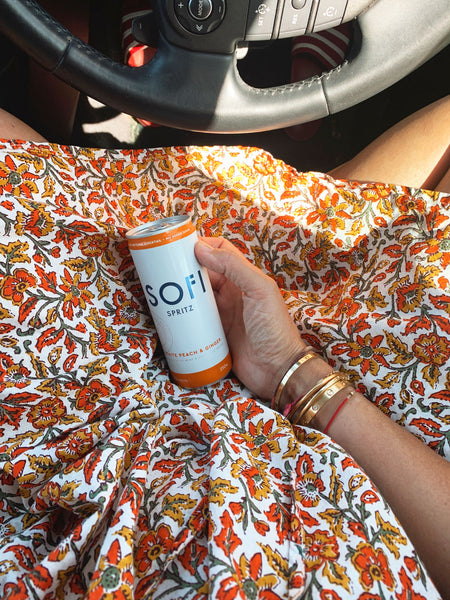 Chowchilla Vintage ARKIE Dress (Mini) • "White Blossom" • LAST ONE (Size XXL)