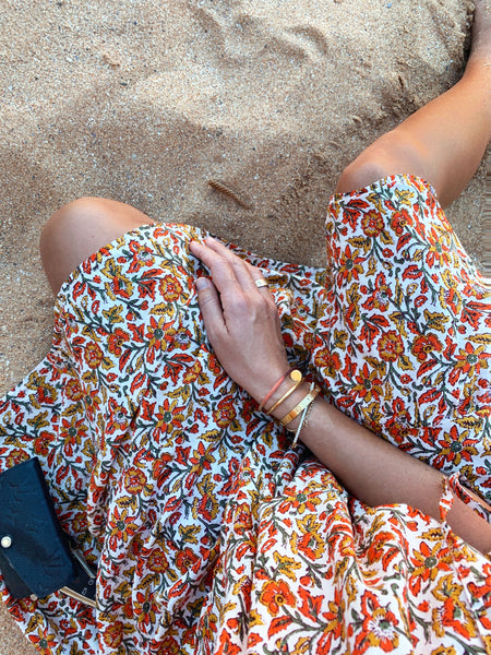 Chowchilla Vintage ARKIE Dress (Mini) • "White Blossom" • LAST ONE (Size XXL)