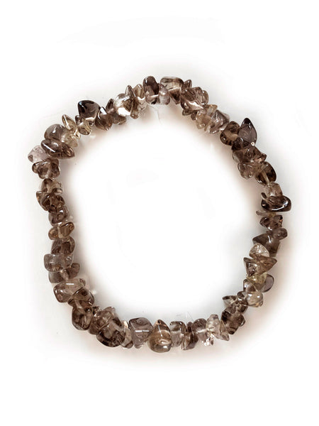 SMOKY QUARTZ Cleansing Crystal Chip Bracelet