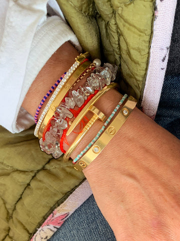 SMOKY QUARTZ Cleansing Crystal Chip Bracelet