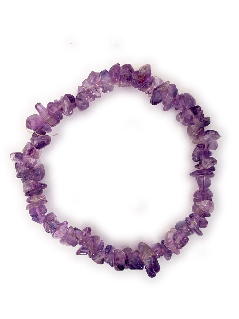 AMETHYST Cleansing Crystal Chip Bracelet