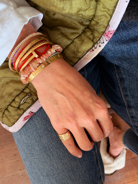 SUNSTONE Cleansing Crystal Chip Bracelet