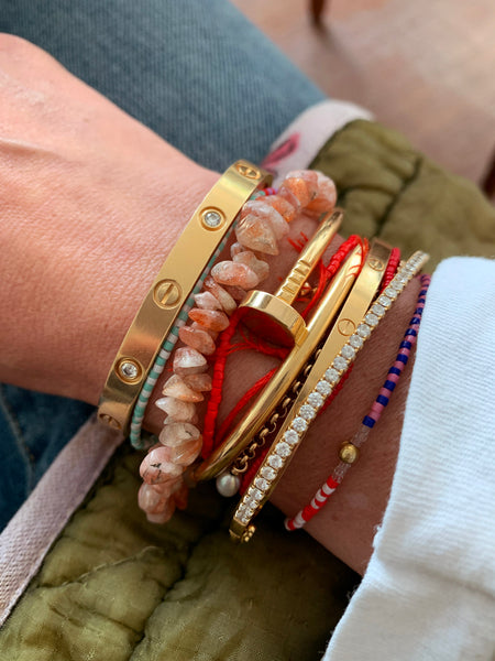 SUNSTONE Cleansing Crystal Chip Bracelet