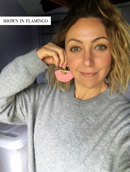 Fanfare Tassel Earrings (Liquorice)