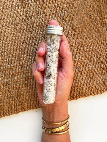 Crystal Infused Palo Santo Kit (Rainbow Moonstone)