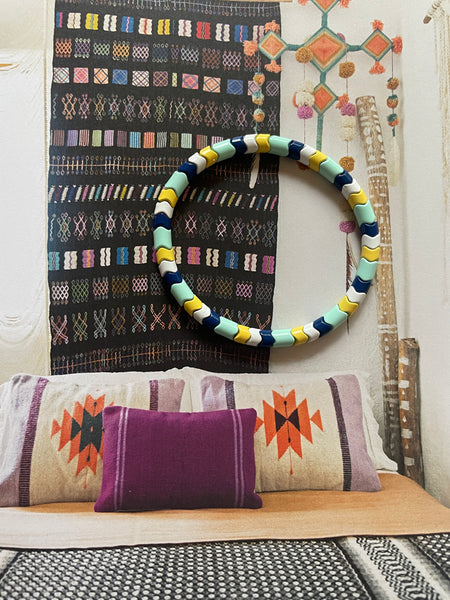 YUKI Herringbone Enamel Bracelet (Seafoam)