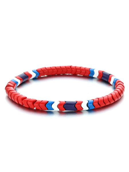 YUKI Herringbone Enamel Bracelet (Cherokee)