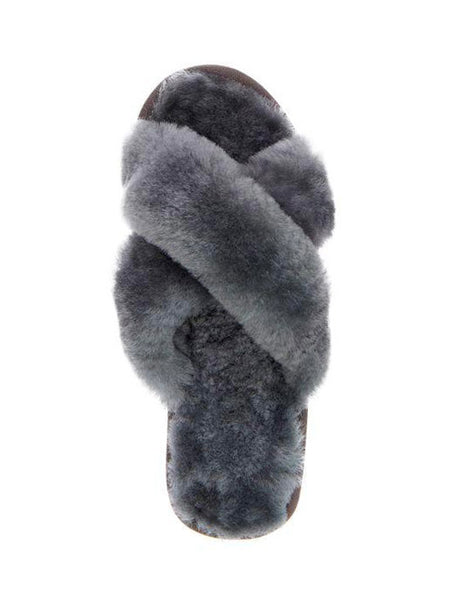 EMU Australia Shearling "Mayberry" Slides (Charcoal)