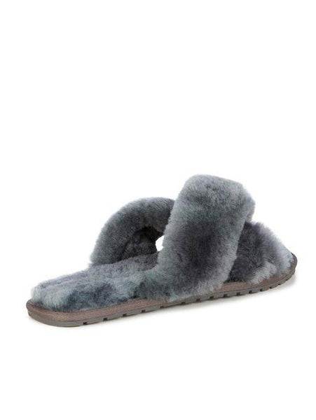 EMU Australia Shearling "Mayberry" Slides (Charcoal)