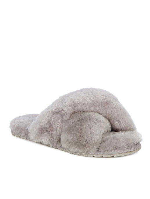 EMU Australia Shearling "Mayberry" Slides (Dove Grey)