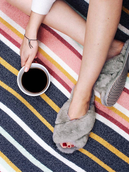 EMU Australia Shearling "Mayberry" Slides (Dove Grey)