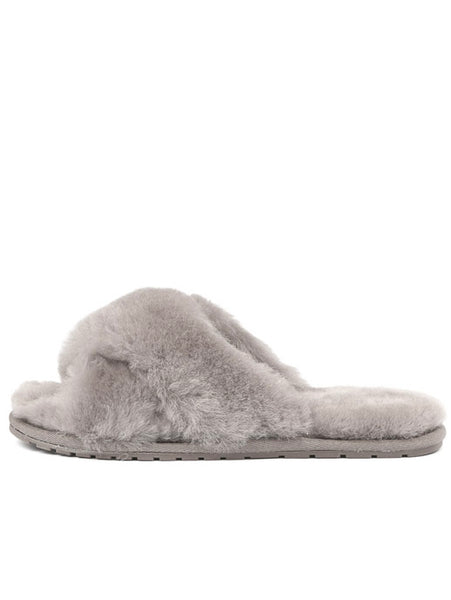 EMU Australia Shearling "Mayberry" Slides (Dove Grey)