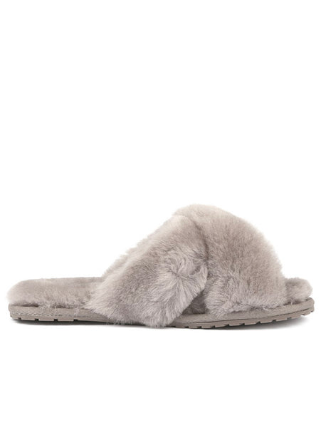 EMU Australia Shearling "Mayberry" Slides (Dove Grey)