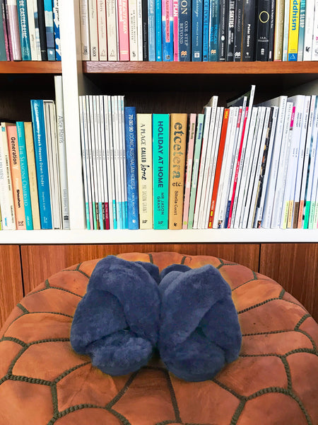 EMU Australia Shearling "Mayberry" Slides (Midnight)