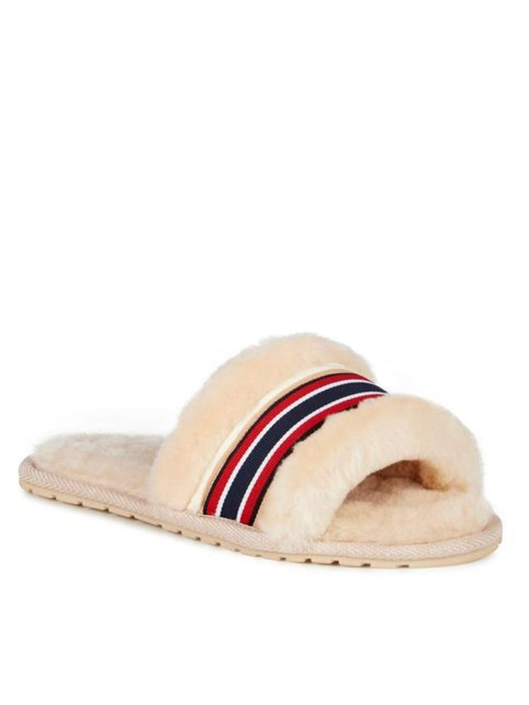 EMU Australia Shearling "Wrenlette" Slides (Natural)